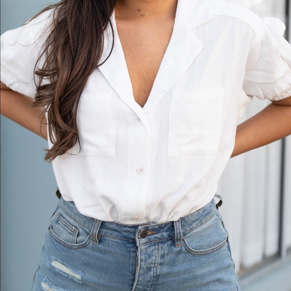 Relax Fit White Bodysuit